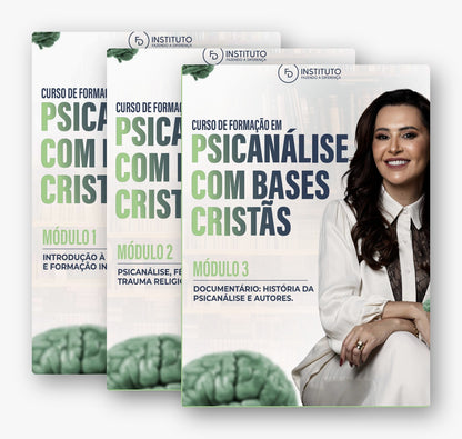Combo de Apostilas – Psicanálise com Bases Cristãs (Módulos 1, 2 e 3)